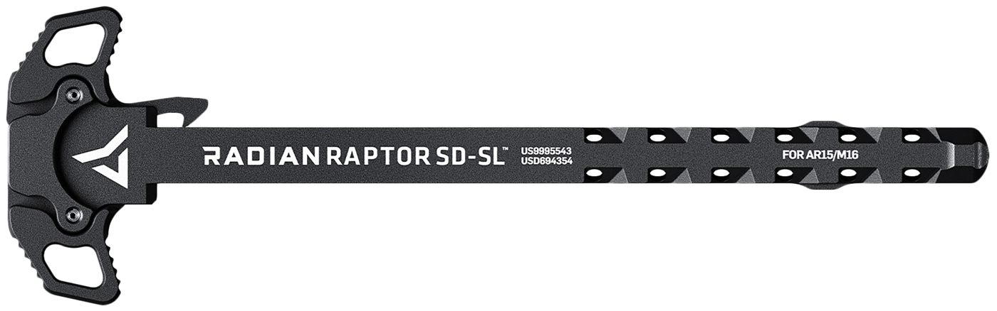 Radian Weapons R0278 Raptor SD-SL Ambi Charging Handle, Black, Line Handles