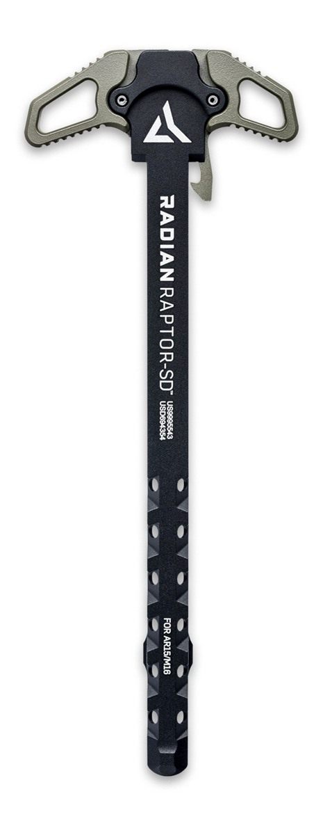 Radian Weapons R0376 Raptor SD Ambi Charging Handle, OD, Gas Ported Shaft view 2