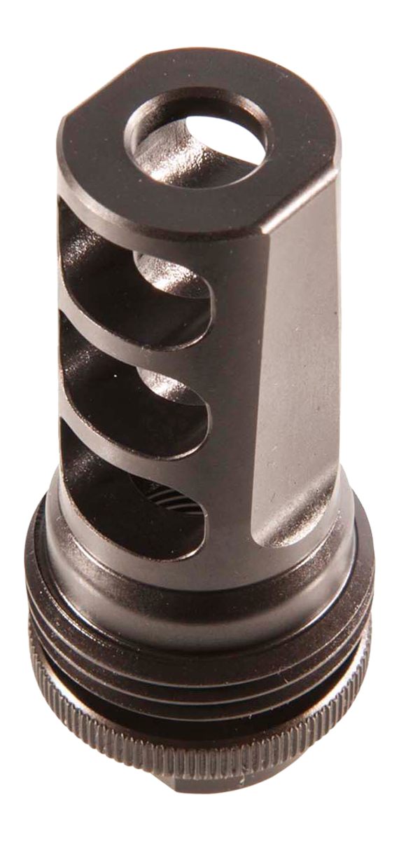 SilencerCo AC591 ASR Muzzle Brake Black Steel with 5/8in-24 tpi Threads for