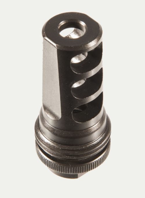 Silencerco AC857 ASR Muzzle Brake Black Steel with 5/8in-24 tpi Threads for view 3