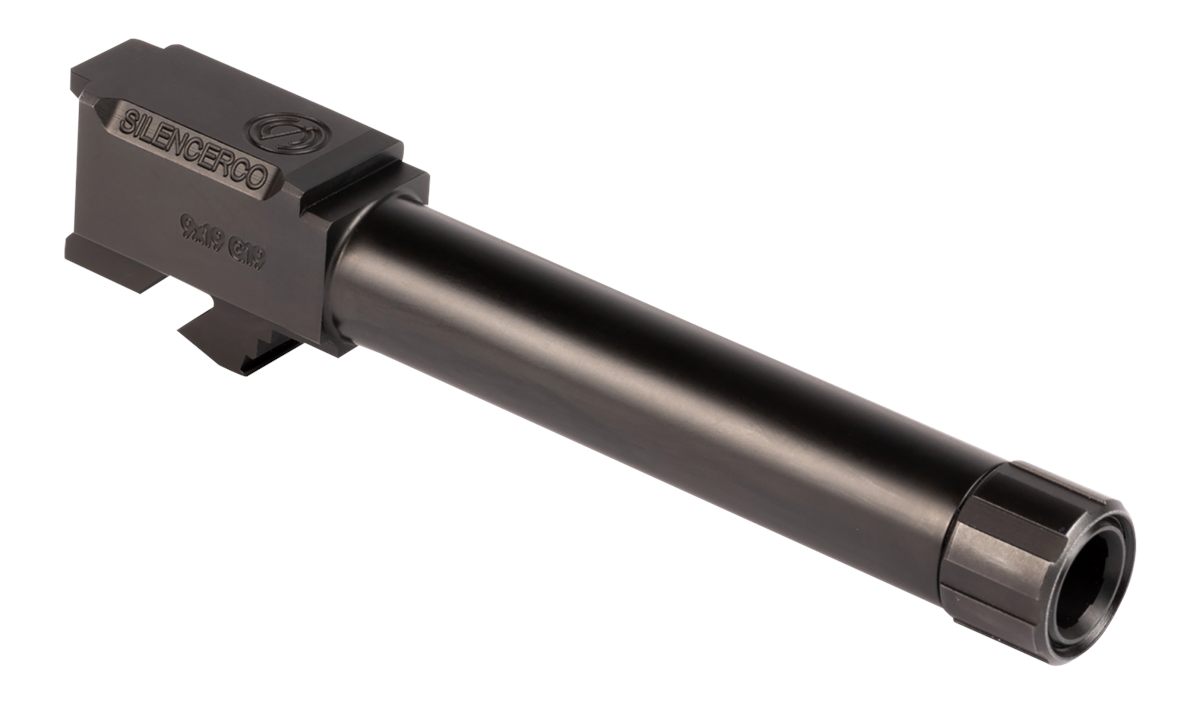 SilencerCo AC862 Glock 9mm Luger 4.50in Threaded Black Nitride Stainless St