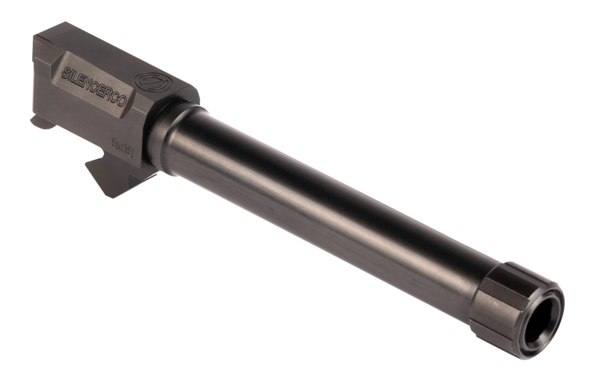 SilencerCo AC859 Sig 9mm Luger 5in Threaded Black Nitride Stainless Steel