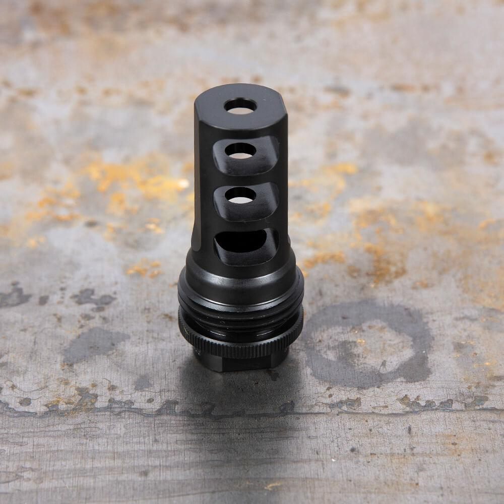 SilencerCo AC1276 ASR Muzzle Brake Black Nitride 9/16x24 RH Threads 30 Cal view 3