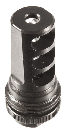 SilencerCo ASR Muzzle Brake .30 Cal/7.62mm 1/2-28 Thread Black view 2