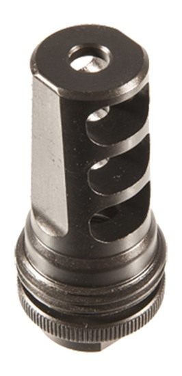 Silencerco AC1557 ASR Muzzle Brake Black Steel with 5/8in-32 tpi Threads fo view 5
