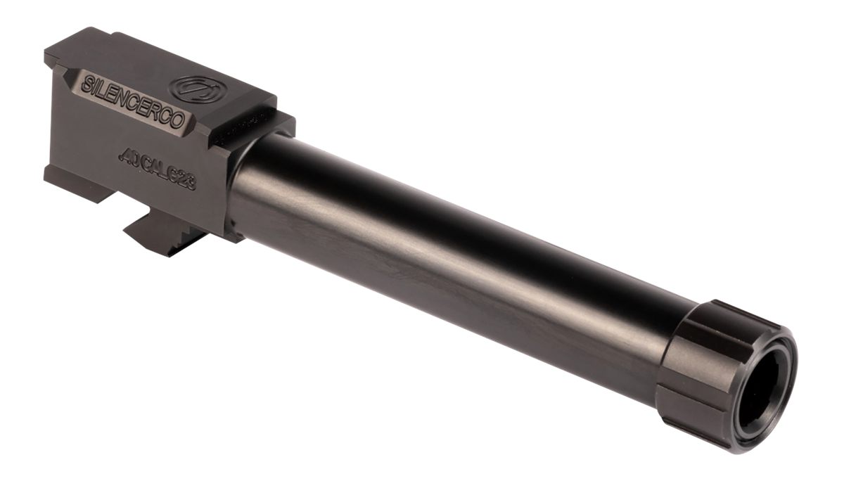 SilencerCo AC1757 Glock 40 S W 4.50in Threaded Black Nitride Stainless Stee