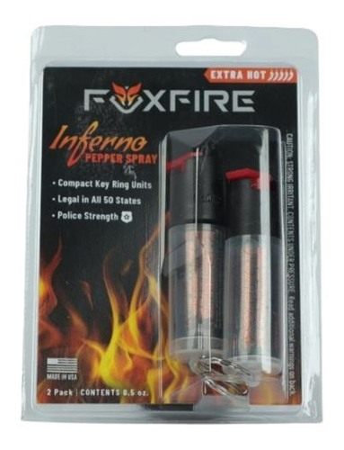 Fox Labs Inferno Pepper Spray Twin Pack Keyring