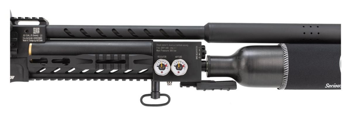 Escort Shotguns Hatsan Factor Sniper Long 35 PCP Rifle 13RD Magazine Black view 3