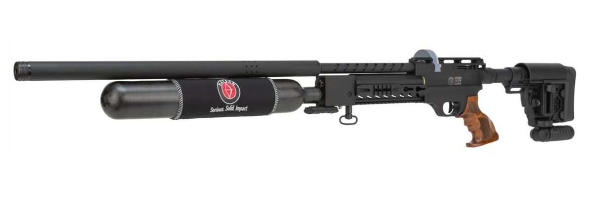 Escort Shotguns Hatsan Factor Sniper Long 35 PCP Rifle 13RD Magazine Black view 5