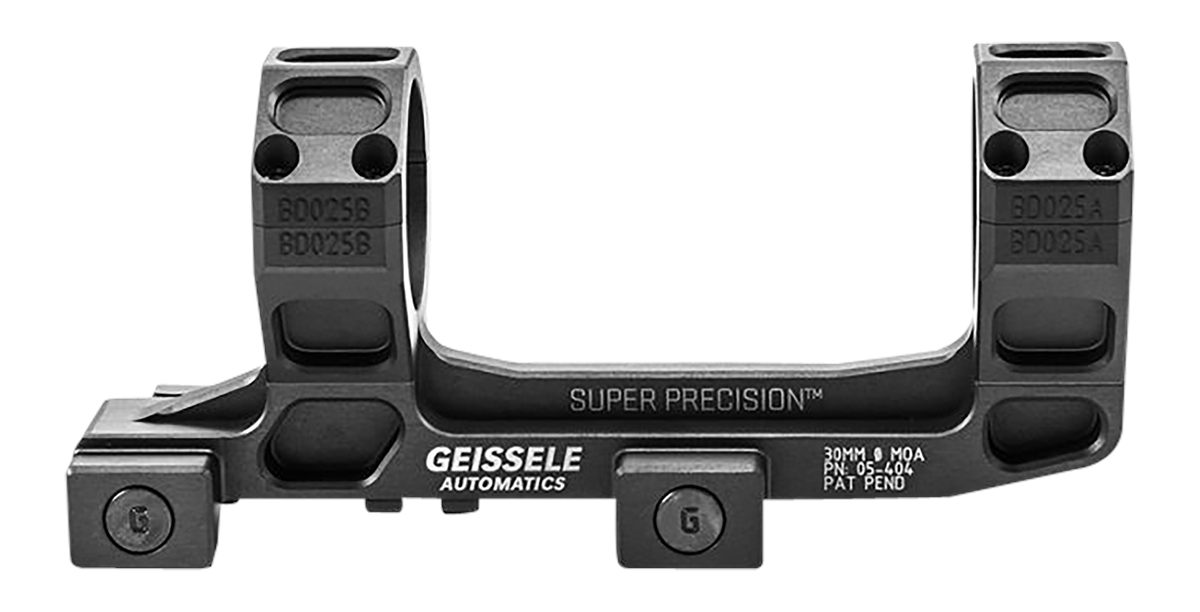 Geissele Automatics 05404B AR15 Super Precision Scope Mount/Ring Combo Blac