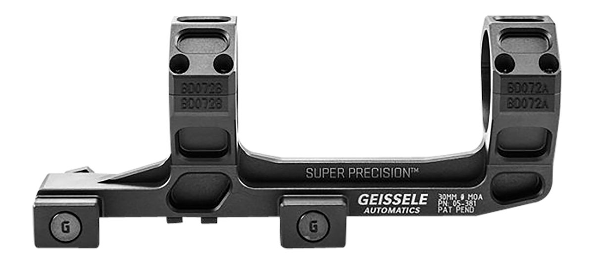 Geissele Automatics 05381B AR15 Super Precision Scope Mount/Ring Combo Blac