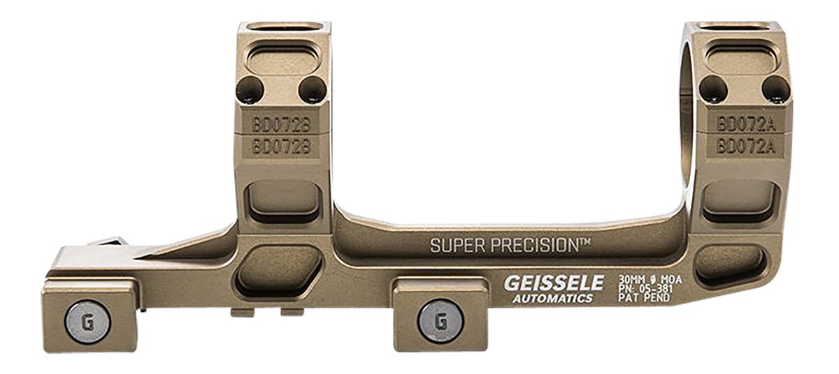 Geissele Automatics AR15 Super Precision Scope Mount/Ring Combo Desert Dirt