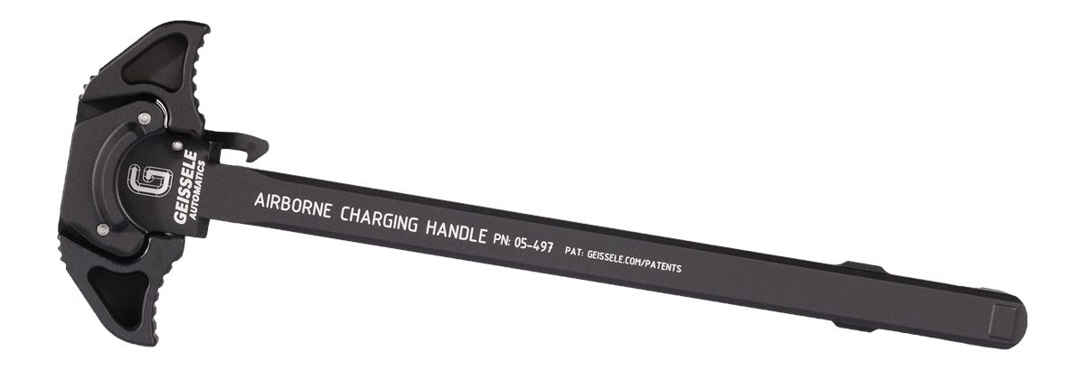 Geissele Automatics 05497B Airborne Charging Handle Black Aluminum Ambidext