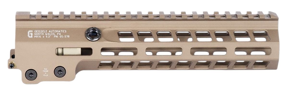 Geissele Automatics 05578S Super Modular Rail MK14 DDC Aluminum 9.30in Long