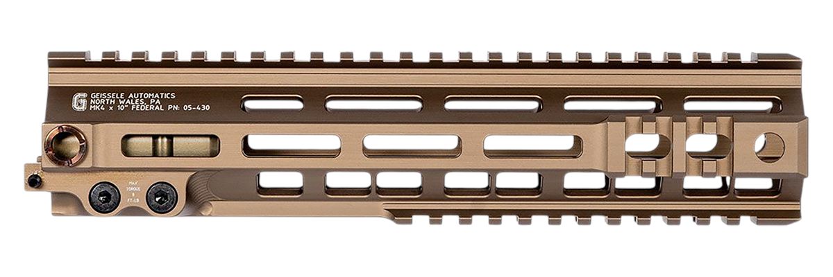 Geissele Automatics 05430S Super Modular Rail Mk4 DDC Aluminum 10in Long