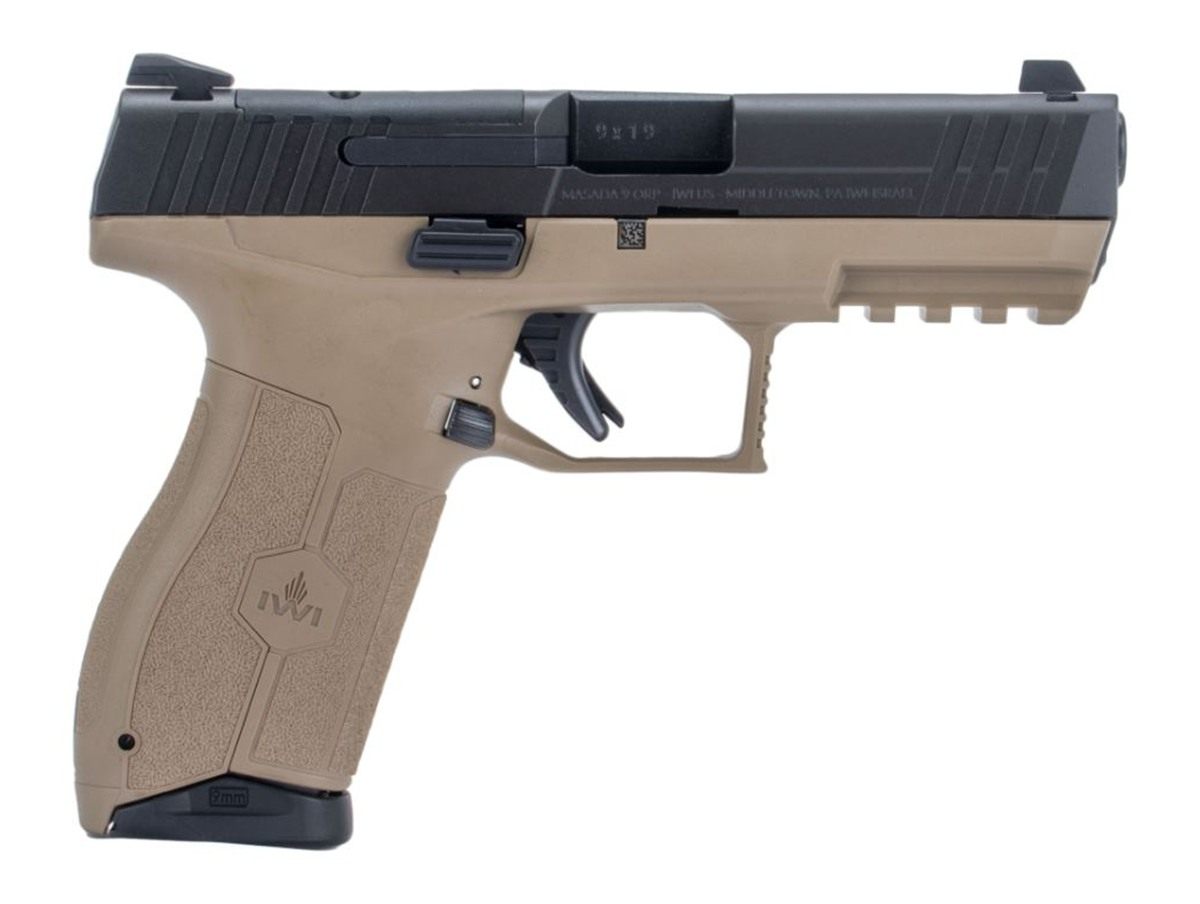 IWI Israel Weapon Masada 9MM 4.1in 3-DOT Optics Ready 2-10RD MAG FDE