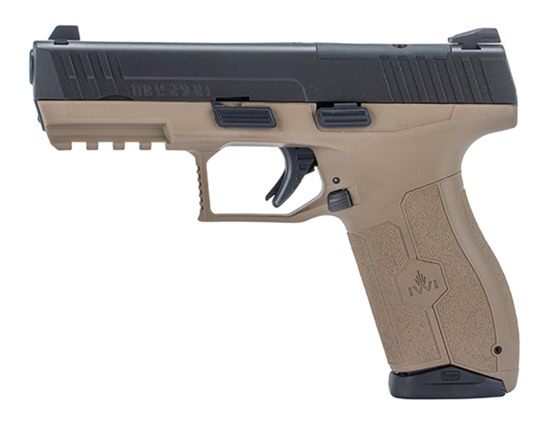 IWI Israel Weapon Masada 9MM 4.1in 3-DOT Optics Ready 2-10RD MAG FDE view 2