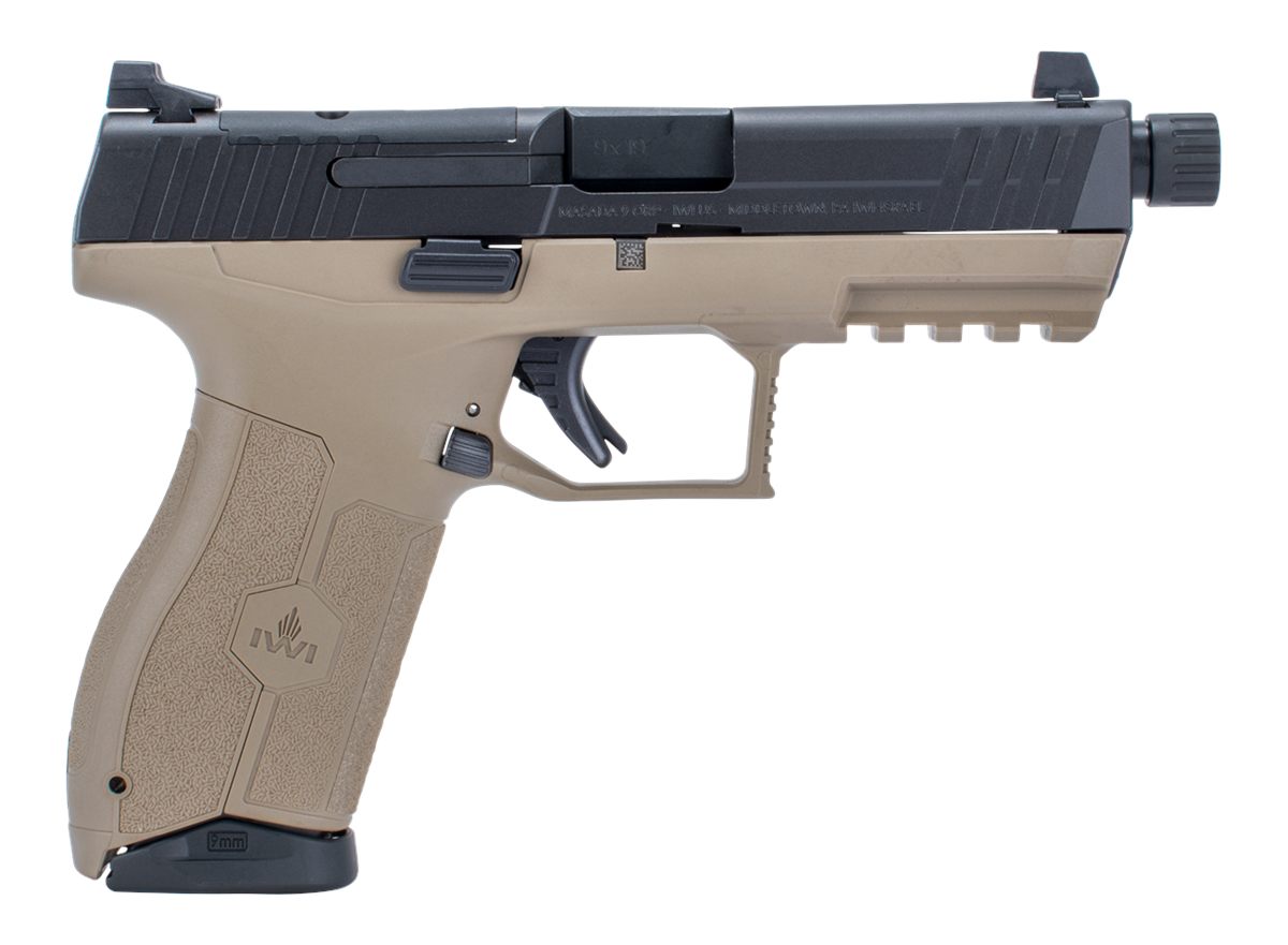IWI US M9ORP17TFD Masada 9mm Luger 4.60in TB 17+1 Flat Dark Earth Interchan