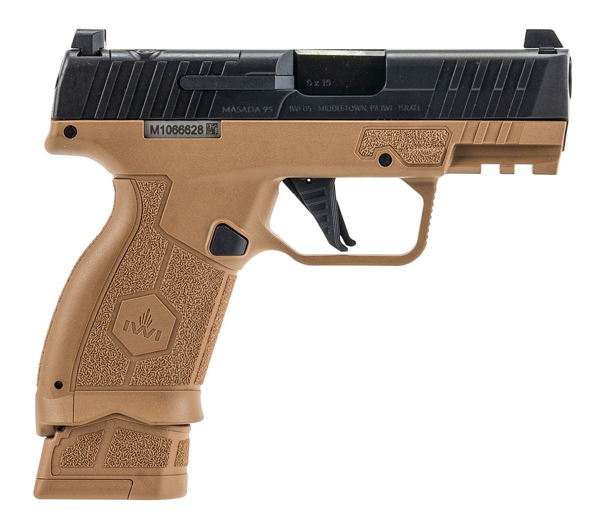 IWI US Masada Slim Elite Handgun 9mm Luger 13rd (1) 17rd Magazines 3.4in Ba