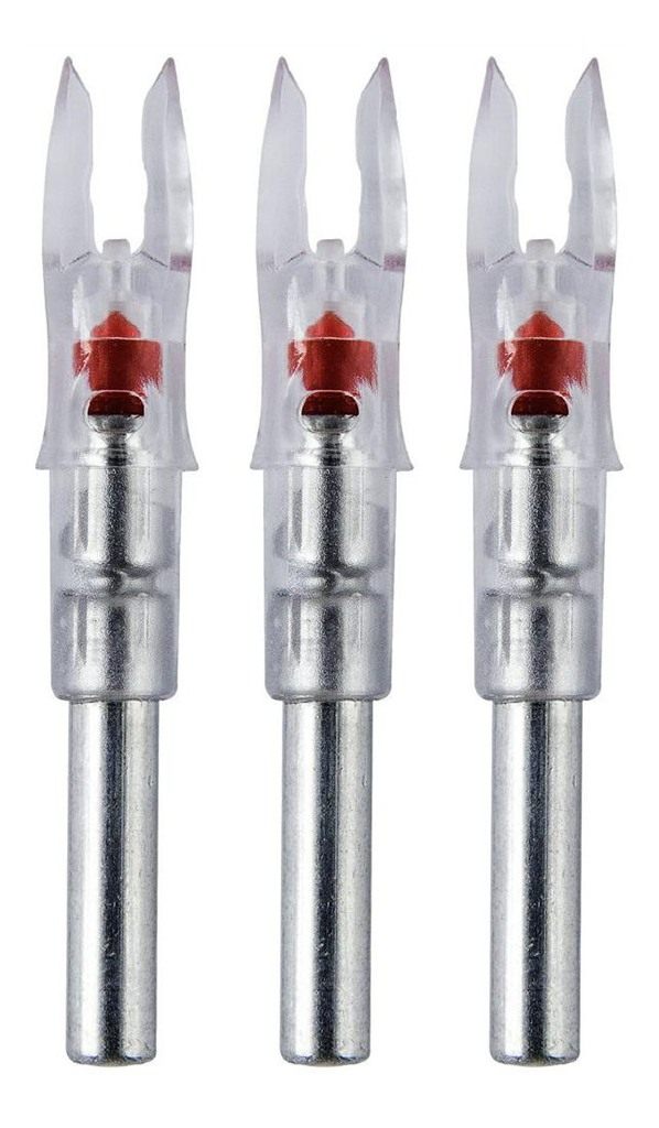 Rage Broadhead Nocturnal S Lighted Nock Red 3pk Fits Carbon Exp Beman Ics E