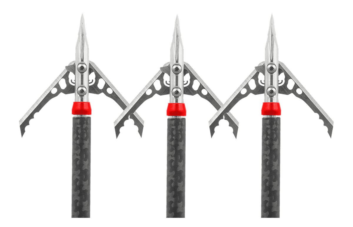 Rage Broadhead Hypodermic Xbow Trypan NO-Collar 100GR 2in 3PK