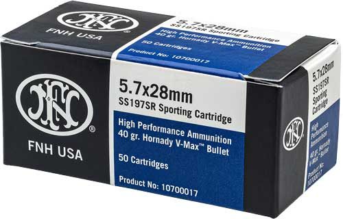 FN America 10700017 High Performance 5.7x28mm 40gr Hornady V Max 50 Box/10 view 4