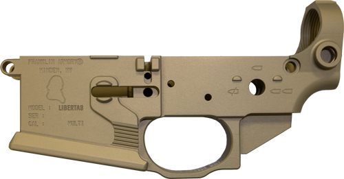 FRANKLIN ARMORY LIBERTAS STRIPPED BILLET LOWER DESERT