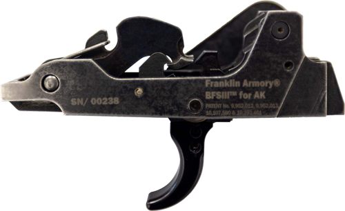 Franklin Armory 0350002BLK Binary 9mm Black Curved Trigger Fits AK Platform view 2