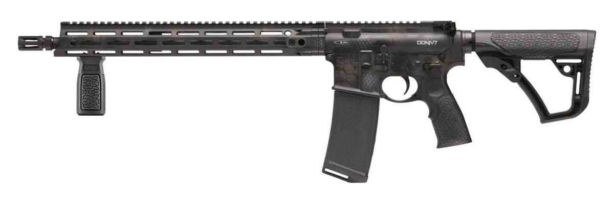 Daniel Defense 0212802267047 DDM4 V7 5.56x45mm NATO 16" 30+1 Rattlecan Cerakote 6 Position w/SoftTouch Overmolding Stock