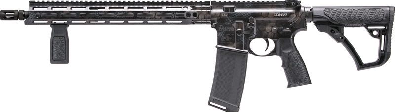 Daniel Defense 0212802267047 DDM4 V7 5.56x45mm NATO 16" 30+1 Rattlecan Cerakote 6 Position w/SoftTouch Overmolding Stock view 2