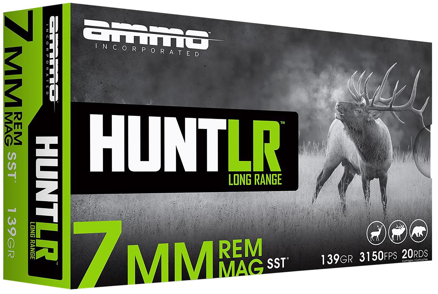Ammo Incorporated 7MM139SSTA20 Hunt Long Range 139gr Super Shock Tip 20 Per