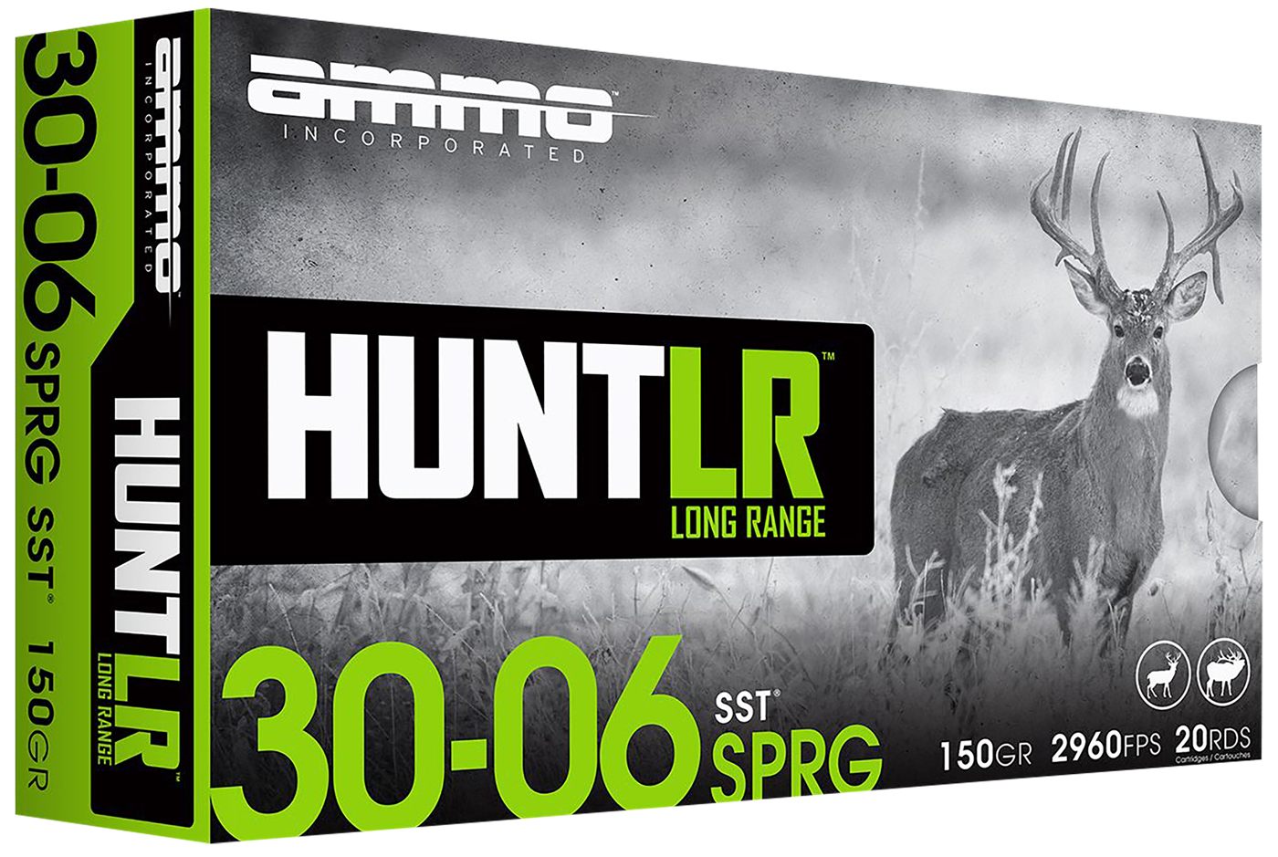 Ammo Incorporated 3006150SSTA20 Hunt Long Range 30-06 Springfield 150gr Sup