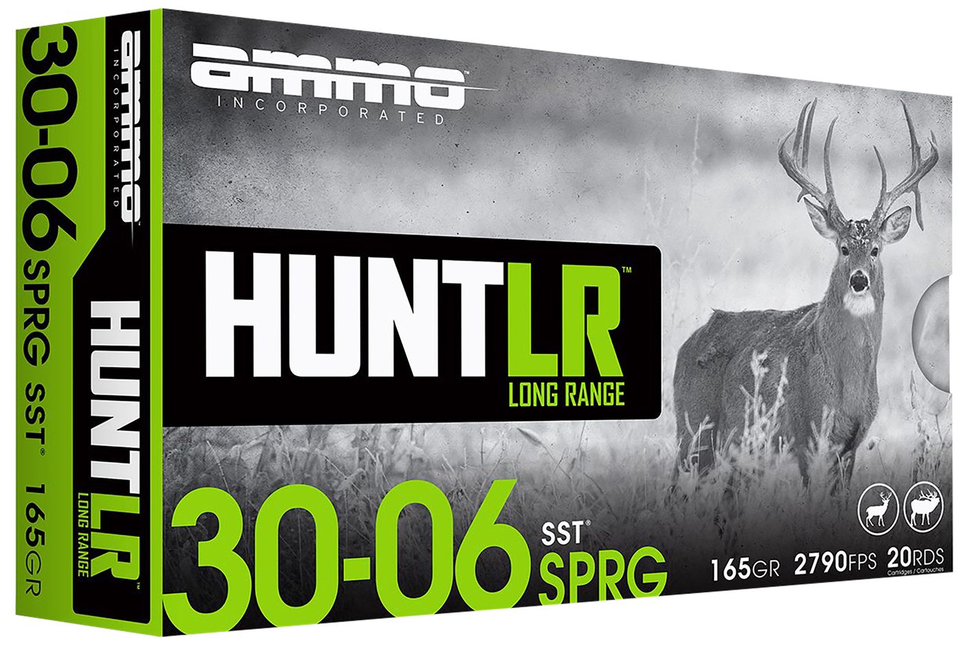 Ammo Incorporated 3006165SSTA20 Hunt Long Range 30-06 Springfield 165gr Sup