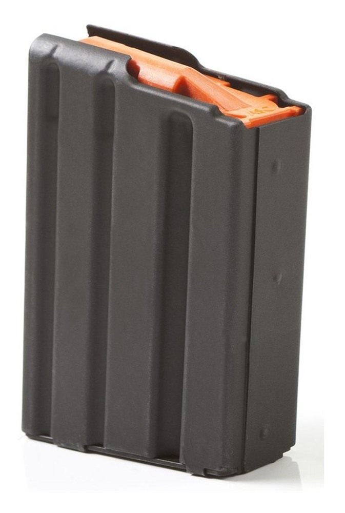 Asc AR Family Rifle Magazine Orange Follower .223 Remington Black Aluminum