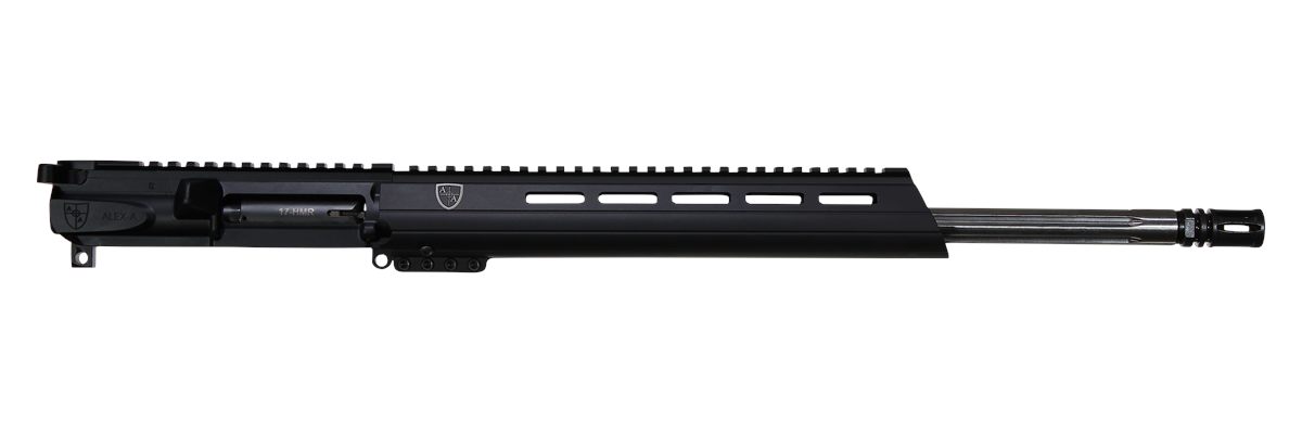 Alexander Arms UST17 Upper Parts Kits  17 HMR 18" Black Cerakote Aluminum Receiver M-LOK Handguard for AR-15 Includes 2 Mags