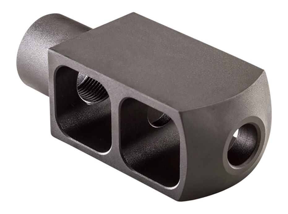 Alexander Arms MBEOTNKKIT Tank Muzzle Brake Kit Black Steel with 49/64-20 tpi Threads 3.50" OAL 1.50" Diameter for 50 Beowulf