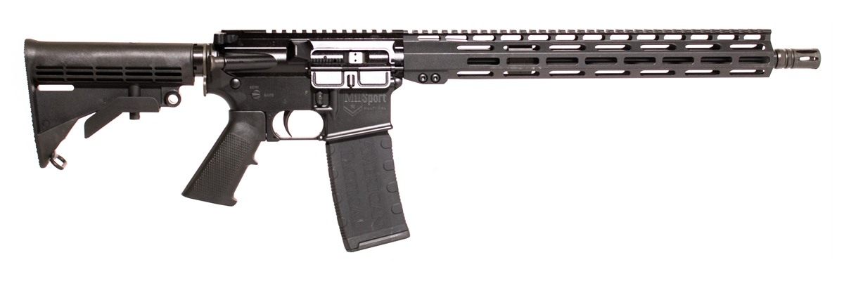 ATI Mil-Sport 5.56x45mm Nato 16in 30+1 Black Rec Adjustable Alpha Stock Pol