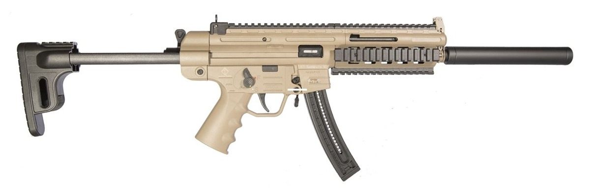 American Tactical GSG Full Size 22 LR 22+1 16.25in Black Tan Polymer Receiv view 2