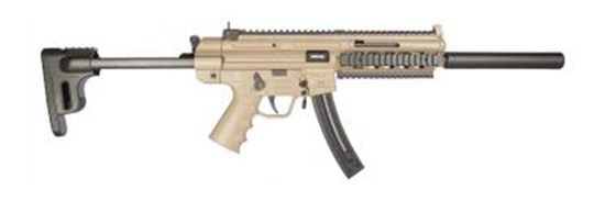 American Tactical GSG Full Size 22 LR 22+1 16.25in Black Tan Polymer Receiv view 3