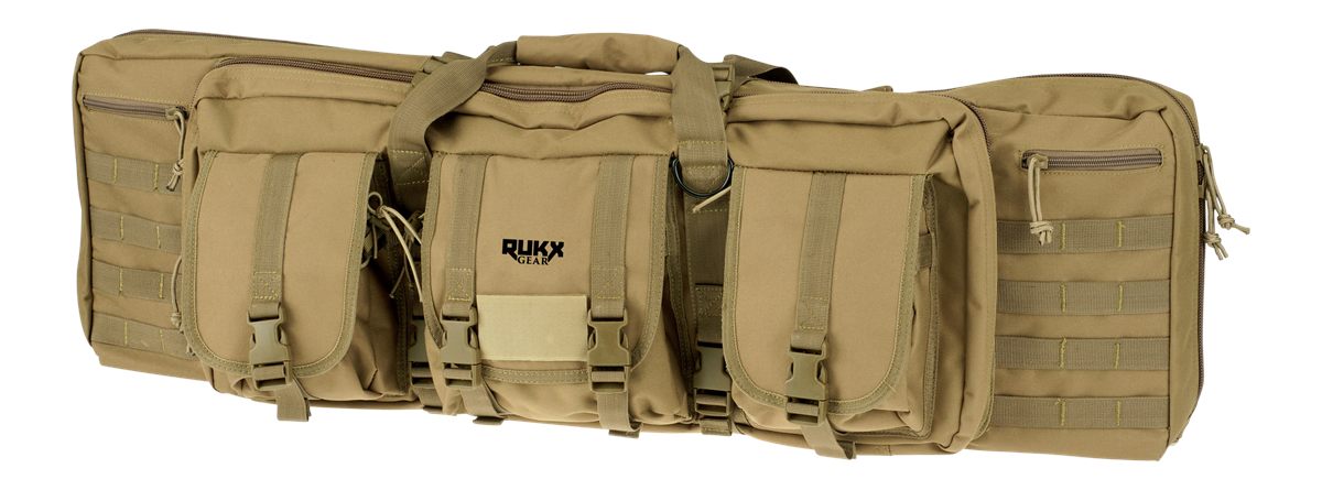 American Tactical ATI Rukx Gear Double Gun Case 42in Water Resistant Tan 60