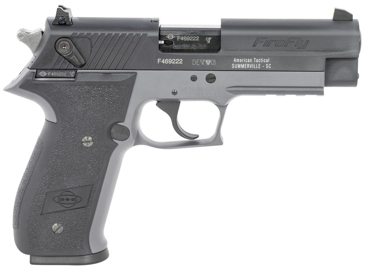 American Tactical GSG GERG2210FFS FireFly 22 LR 10+1 4in Black Serrated Sli