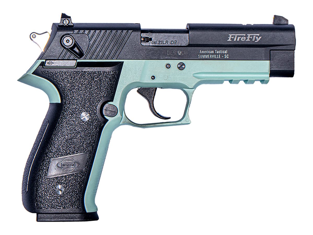 American Tactical GSG GERG2210FFM FireFly 22 LR 10+1 4in Black Serrated Sli