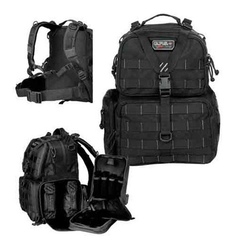 GPS G Outdoors Tactical Range Backpack, Black, Large view 3