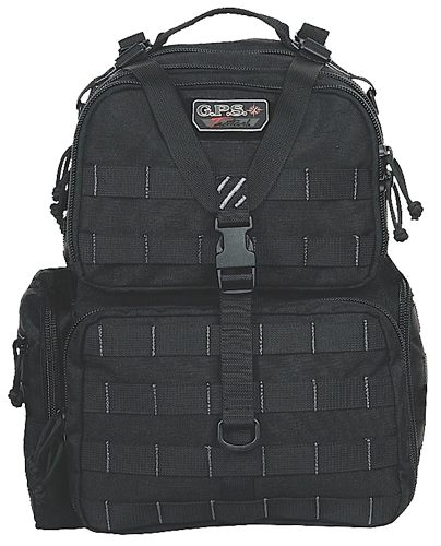 GPS G Outdoors Tactical Range Backpack, Black, Large view 4