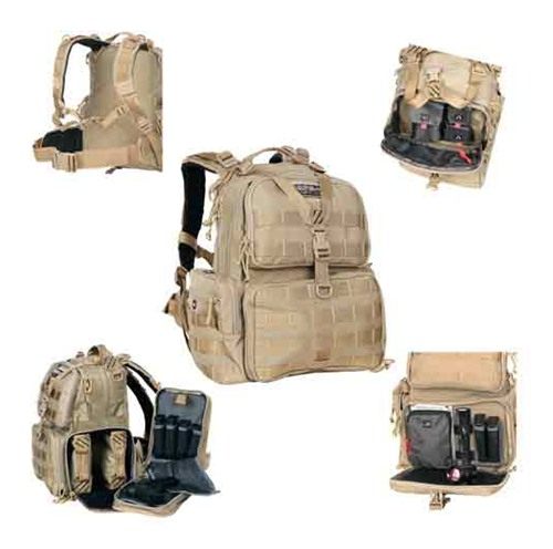 G Outdoors GPS Bags T1612BPT Tactical Range Tan 1000D Nylon Teflon Coating view 3