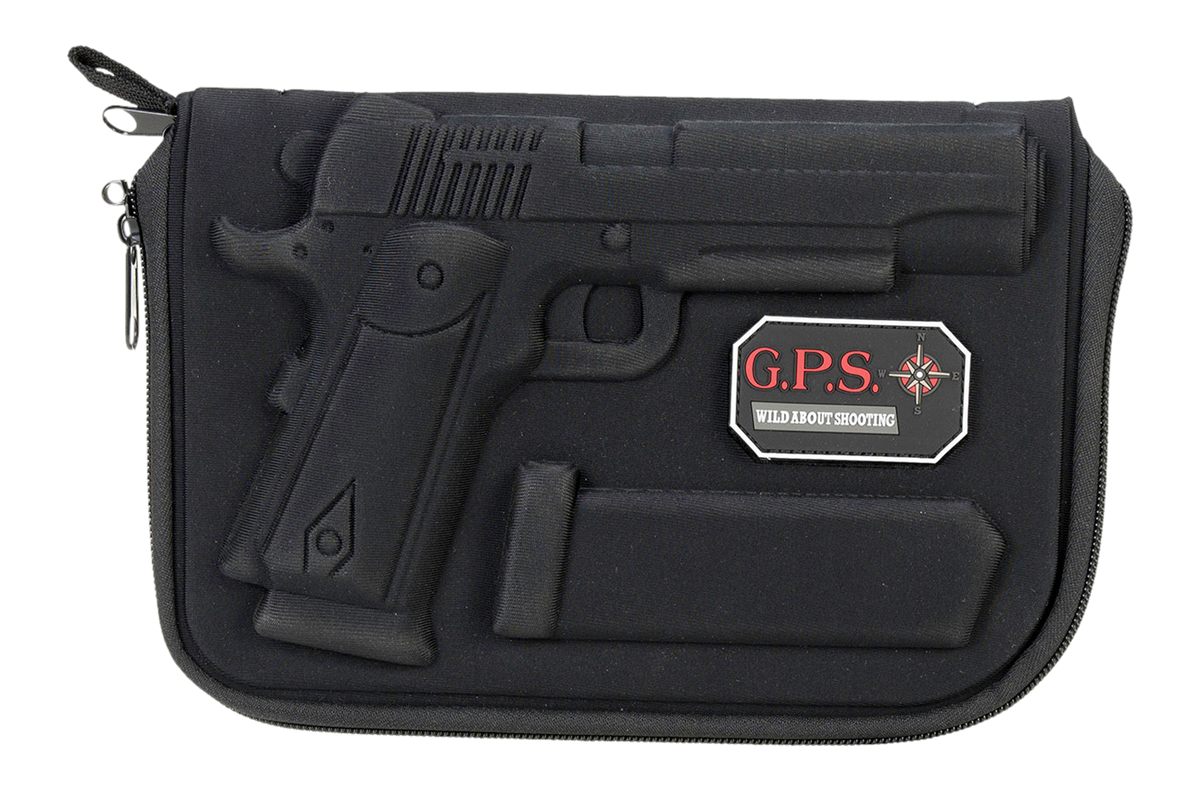 GPS Custom Molded Pistol Case with Double-Locking Zippers - Rugged Lightwei
