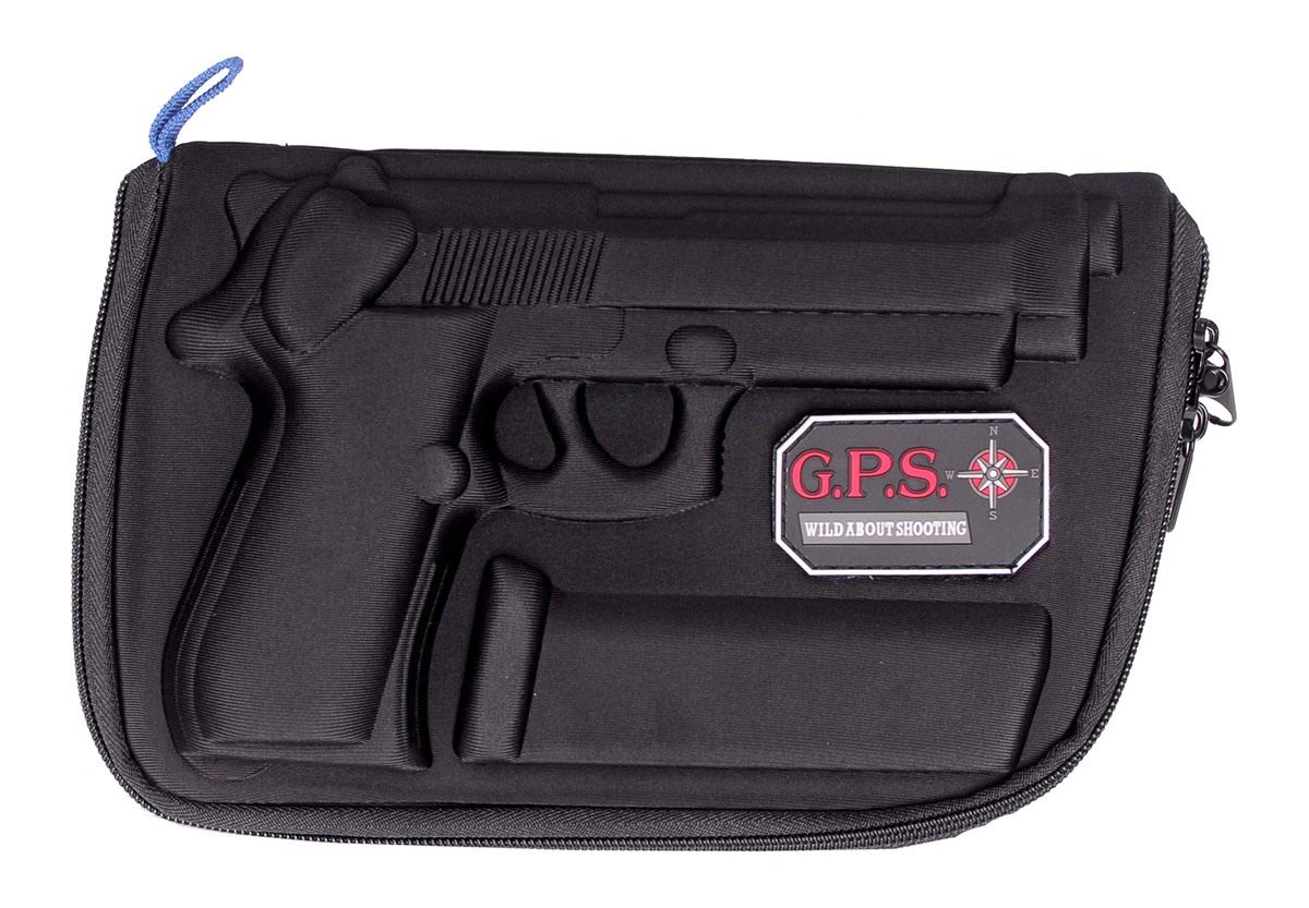G.P.S . Custom Molded Pistol Case with Double-Locking Zippers - Rugged Ligh