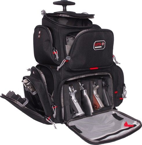GPS Bags 1711ROBP Handgunner Rolling Backpack Black 600D Polyester Holds 4 view 2