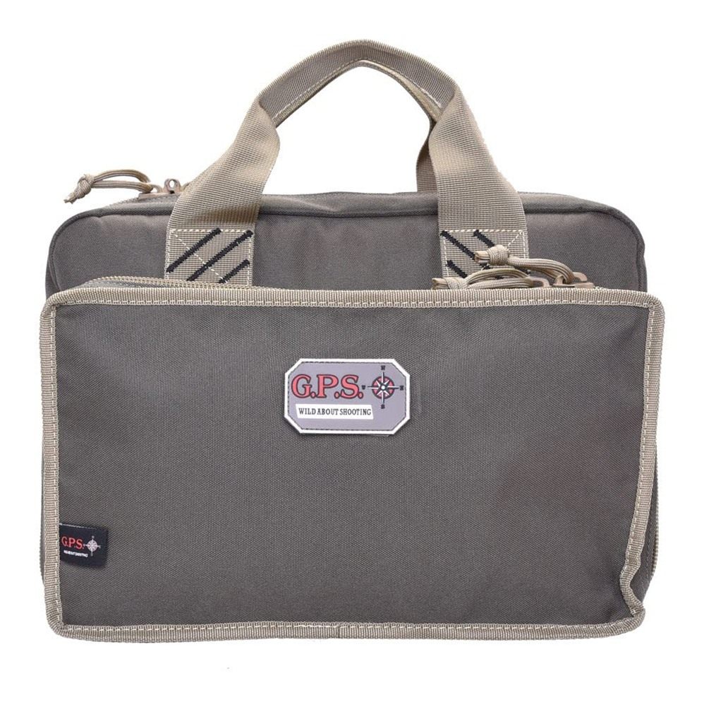 GPS Quad Pistol Range Bag Rifle Green/Khaki, One Size (GPS-1310PCRK) view 2