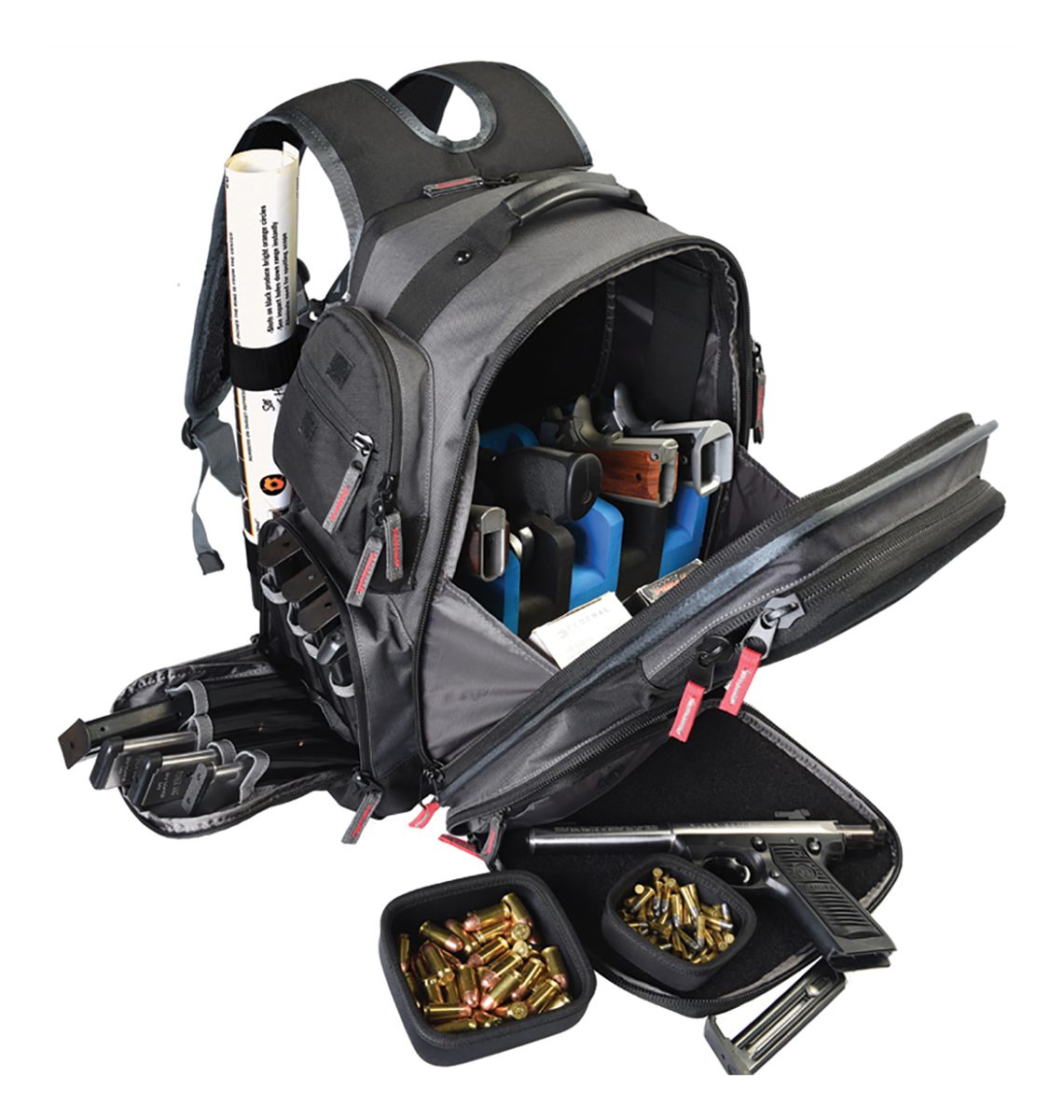 GPS Bags 1812BPG Executive Gray Holds 5 Handguns